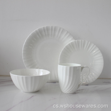 Luxusní evropský nádobí bonechina stolní nádobí